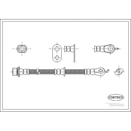 Flexible de frein CORTECO