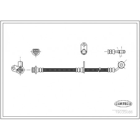 Flexible de frein CORTECO