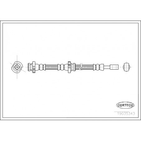 Flexible de frein CORTECO