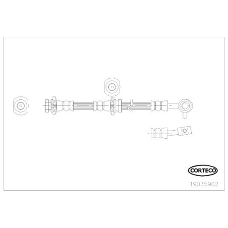 Flexible de frein CORTECO