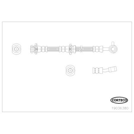 Flexible de frein CORTECO