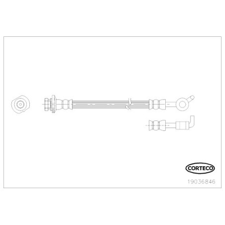 Flexible de frein CORTECO
