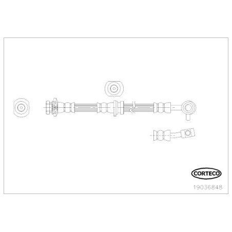 Flexible de frein CORTECO