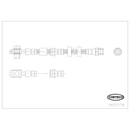 Flexible de frein CORTECO
