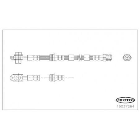 Flexible de frein CORTECO