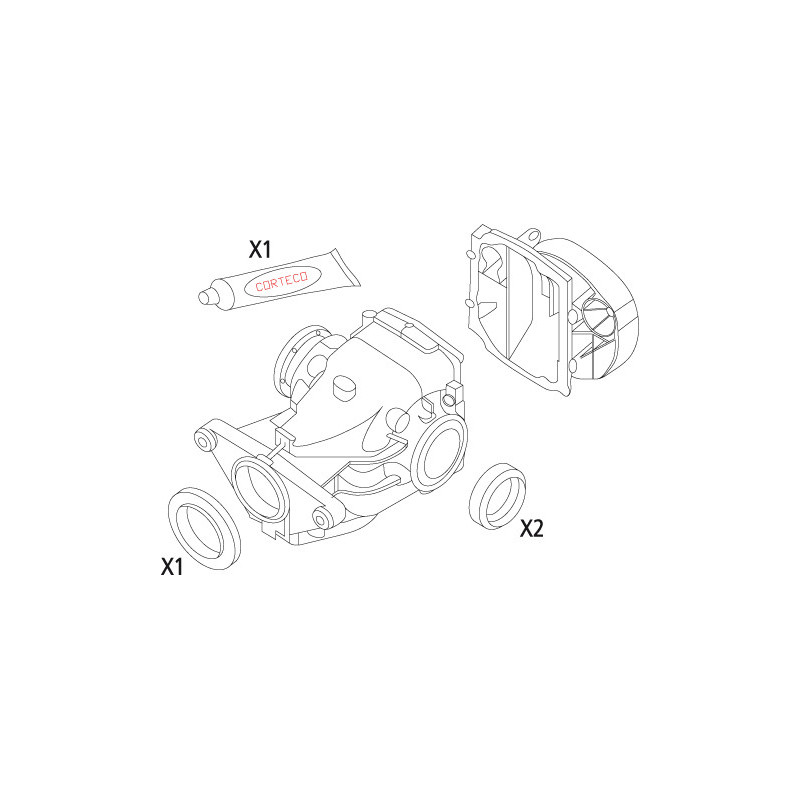 Jeu de joints d'étanchéité (différentiel) CORTECO