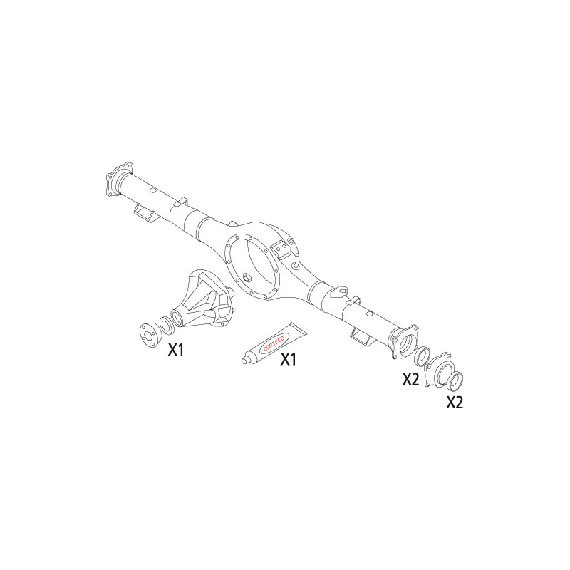 Jeu de joints d'étanchéité (différentiel) CORTECO