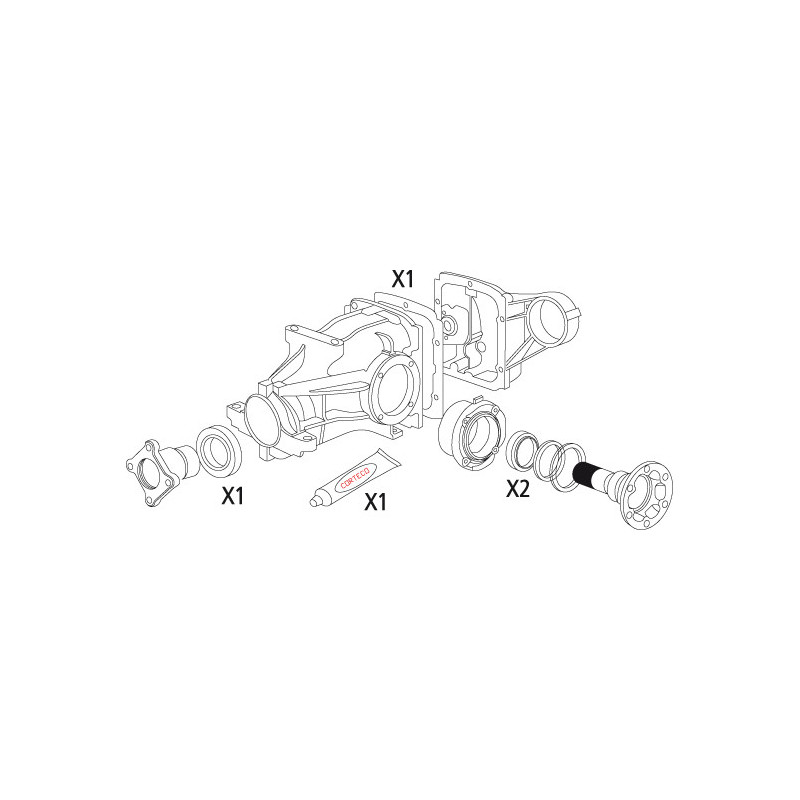 Jeu de joints d'étanchéité (différentiel) CORTECO