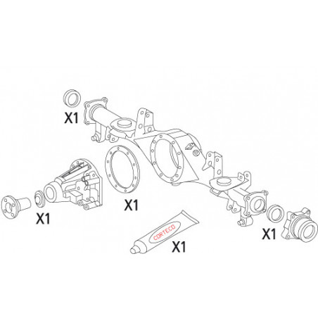 Jeu de joints d'étanchéité...