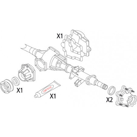 Jeu de joints d'étanchéité...