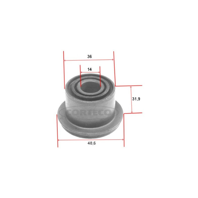 Silent bloc de triangle de suspension CORTECO