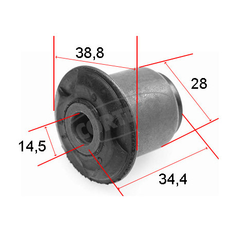 Silent bloc de triangle de suspension CORTECO