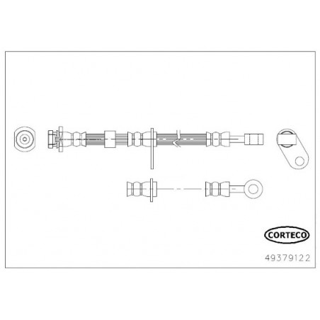 Flexible de frein CORTECO