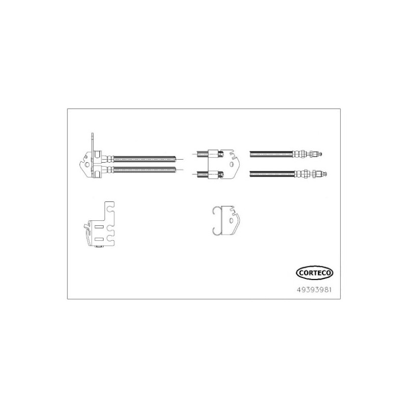 Flexible de frein CORTECO