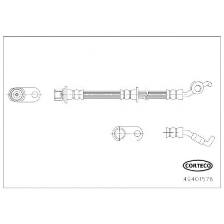 Flexible de frein CORTECO