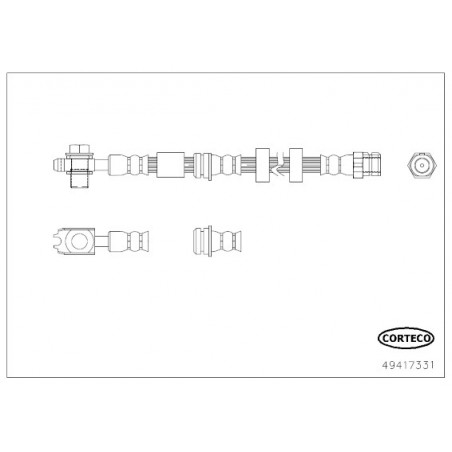 Flexible de frein CORTECO