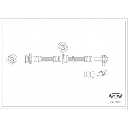 Flexible de frein CORTECO
