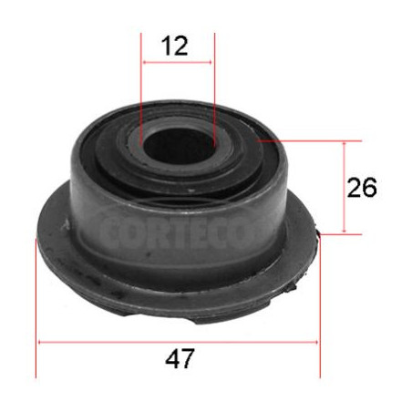 Silent bloc de triangle de suspension CORTECO
