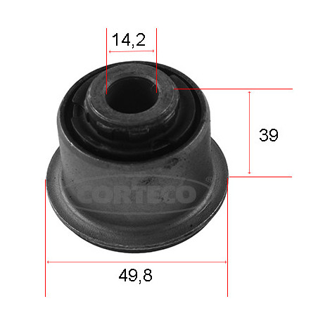 Silent bloc de triangle de suspension CORTECO