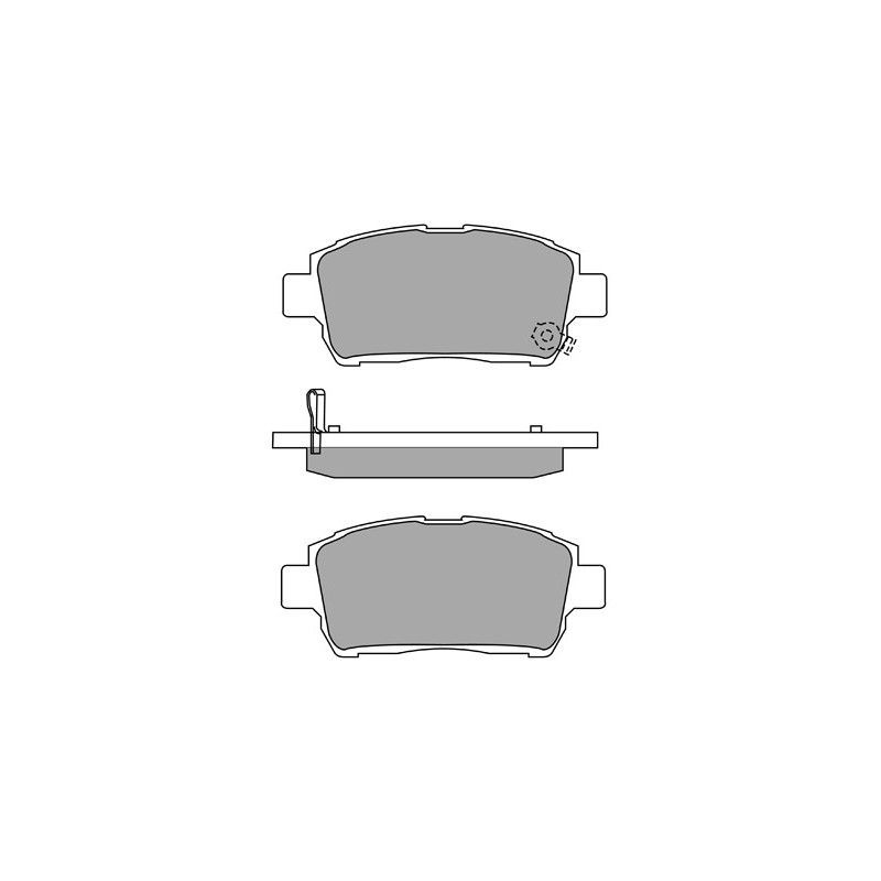 Jeu de quatre plaquettes de frein à disque AISIN