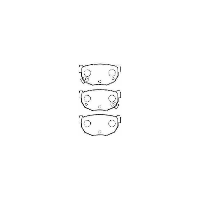 Jeu de quatre plaquettes de frein à disque AISIN