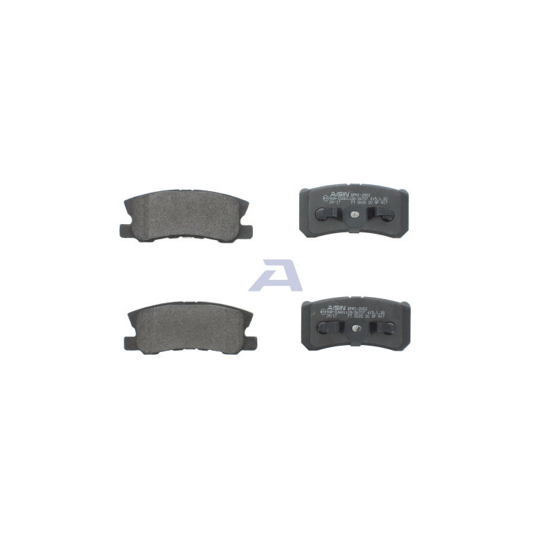 Jeu de quatre plaquettes de frein à disque AISIN