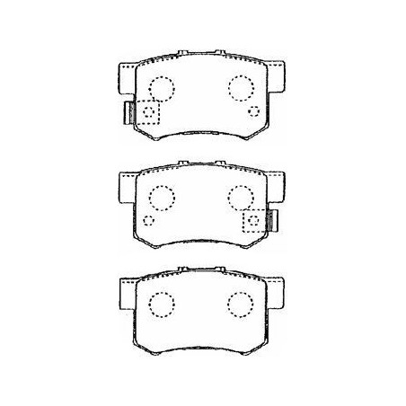Jeu de quatre plaquettes de...