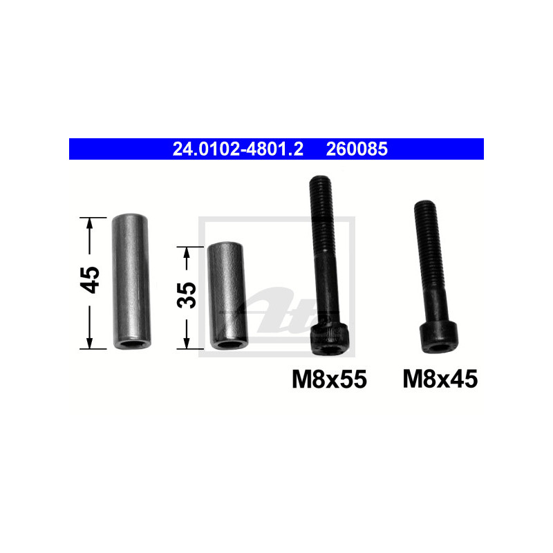 Jeu de douilles de guidage (étrier de frein) ATE