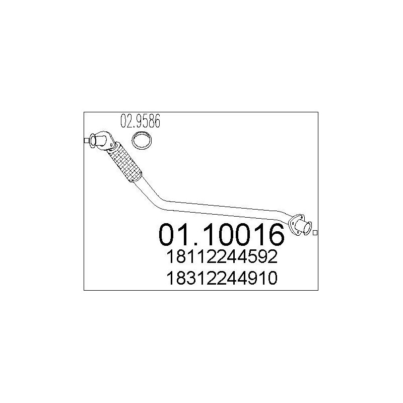 Tuyau d'échappement MTS