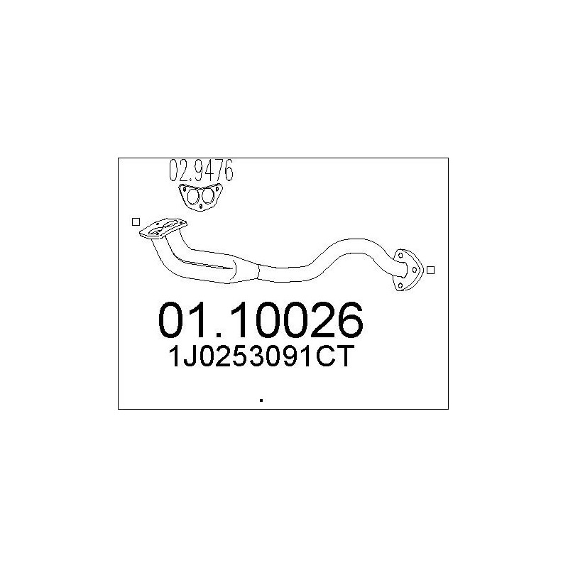 Tuyau d'échappement MTS