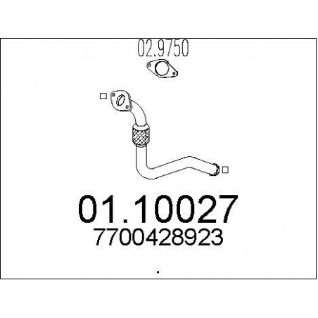 Tuyau d'échappement MTS