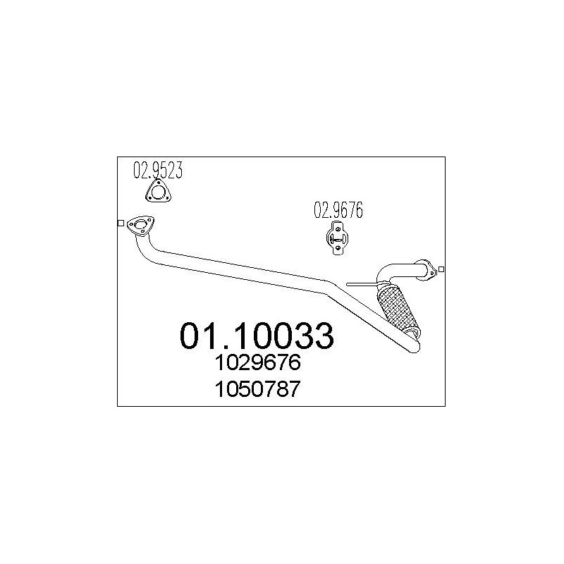 Tuyau d'échappement MTS