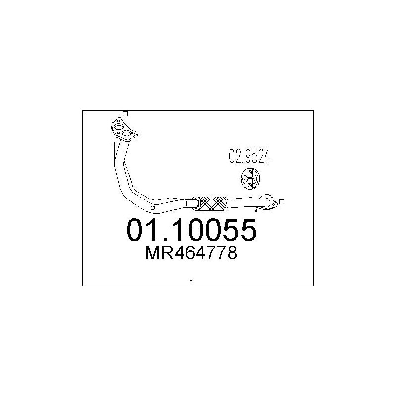 Tuyau d'échappement MTS