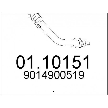 Tuyau d'échappement MTS