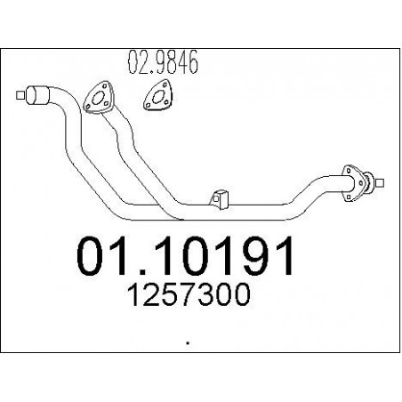 Tuyau d'échappement MTS