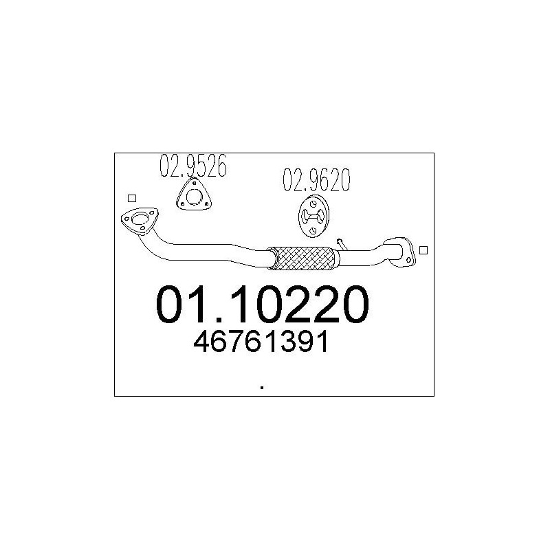 Tuyau d'échappement MTS