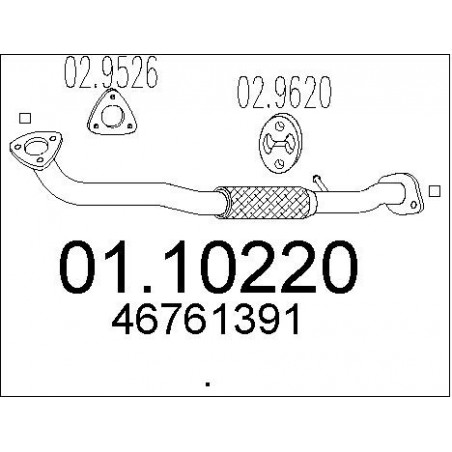 Tuyau d'échappement MTS
