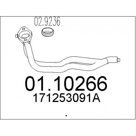 Tuyau d'échappement MTS