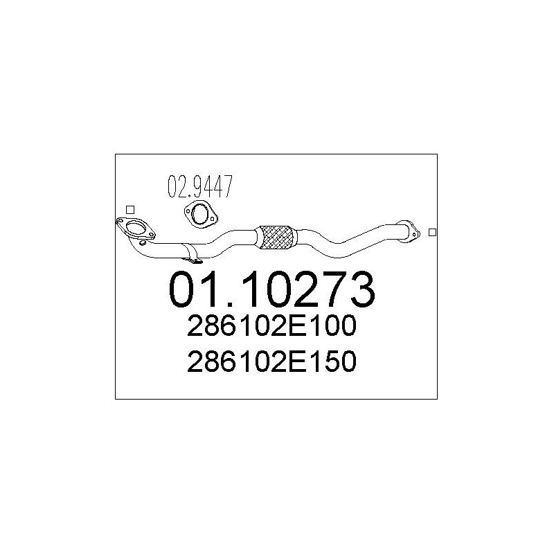 Tuyau d'échappement MTS