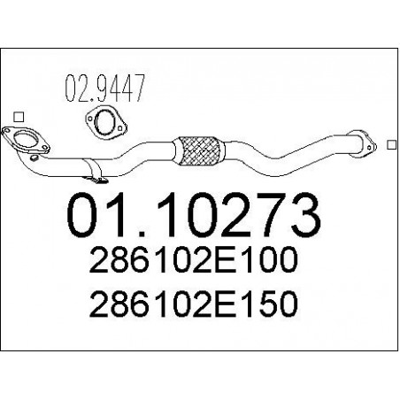 Tuyau d'échappement MTS