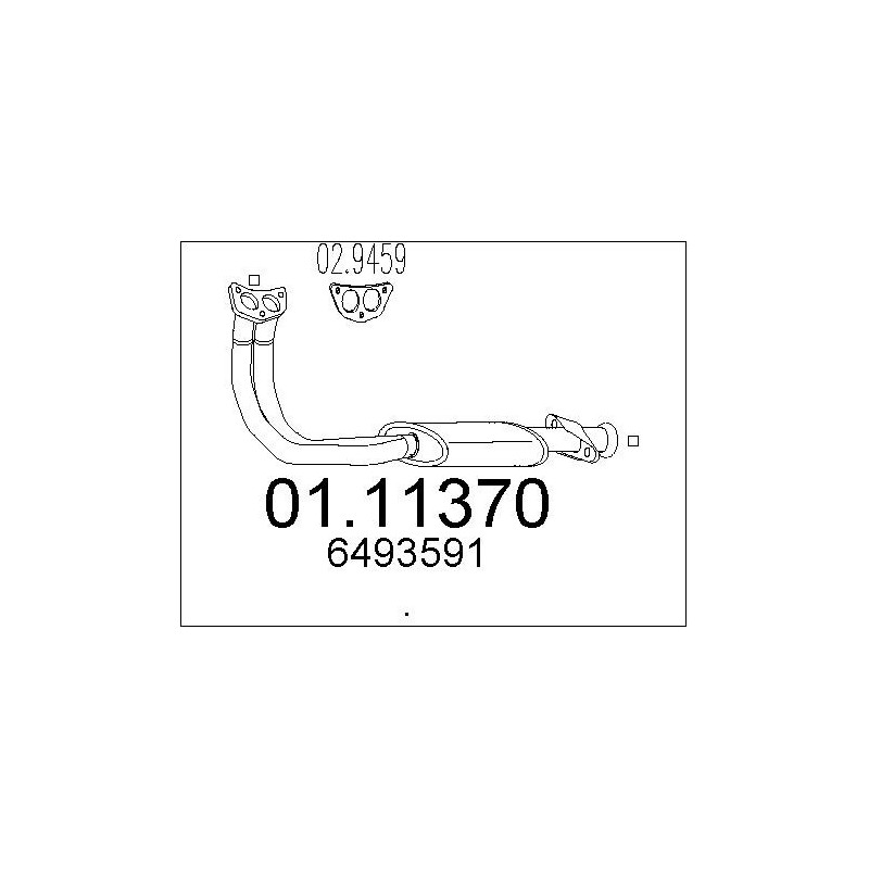 Tuyau d'échappement MTS