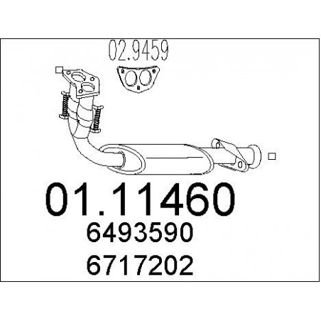 Tuyau d'échappement MTS