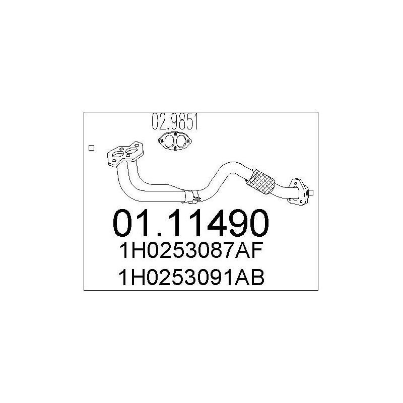 Tuyau d'échappement MTS