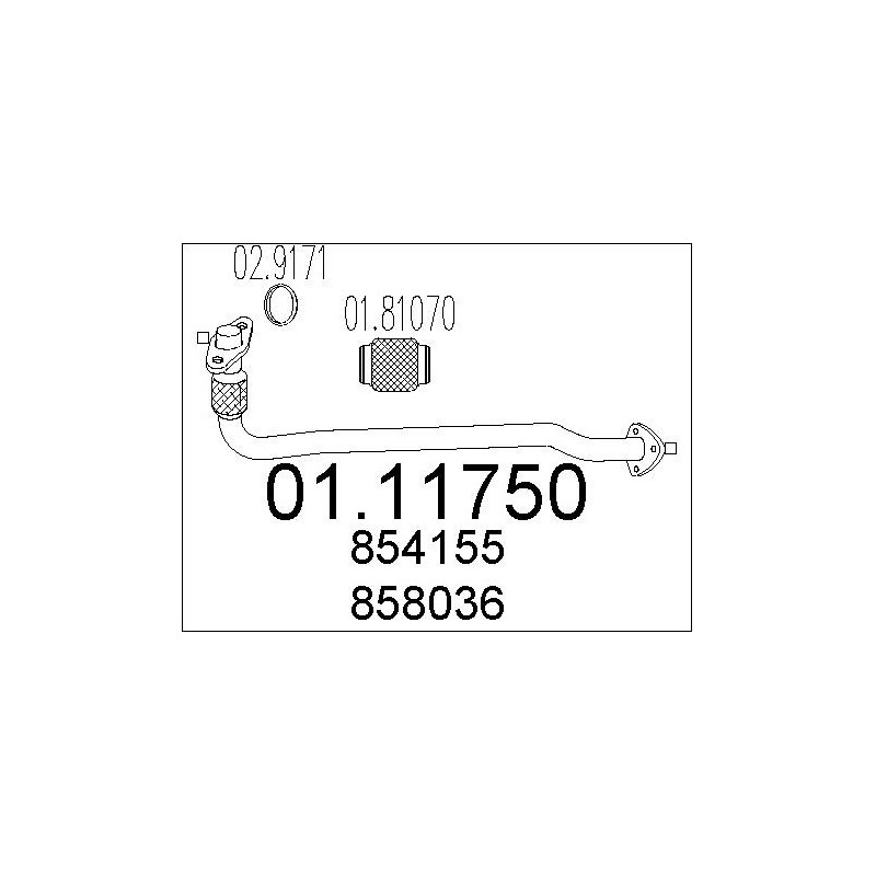 Tuyau d'échappement MTS