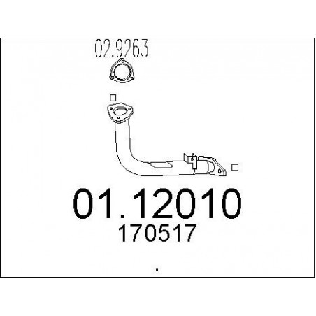 Tuyau d'échappement MTS