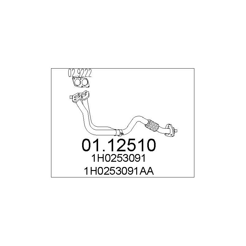 Tuyau d'échappement MTS