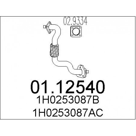 Tuyau d'échappement MTS