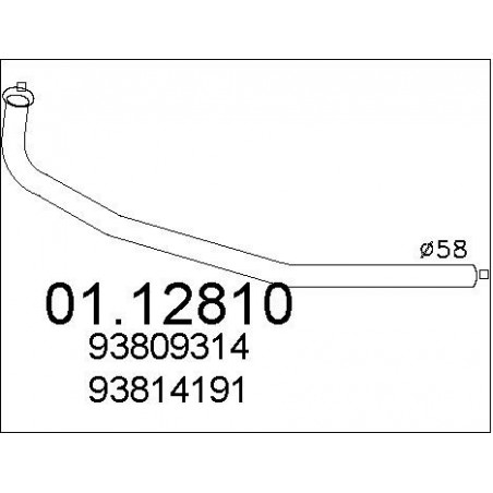 Tuyau d'échappement MTS