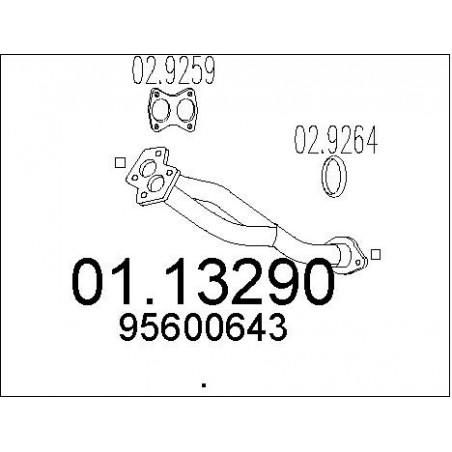 Tuyau d'échappement MTS