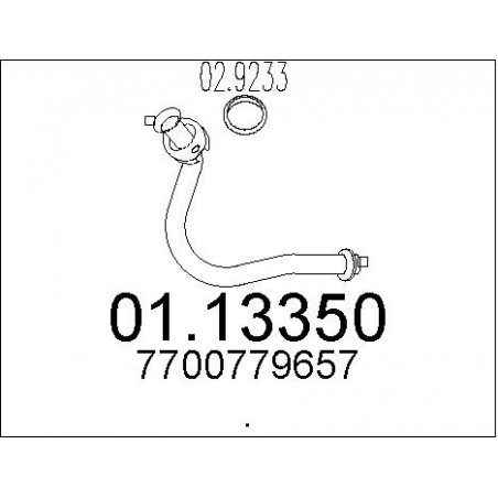 Tuyau d'échappement MTS